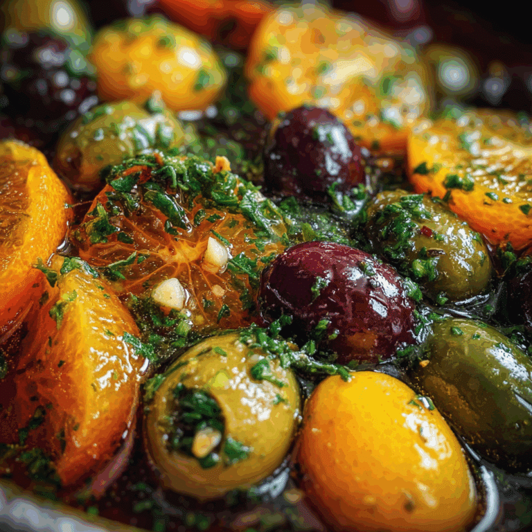 Marinated Olives with Orange & Garlic