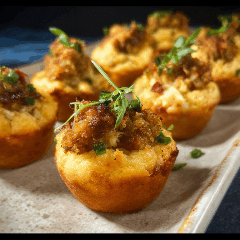 Mini Cornbread Crab Muffins
