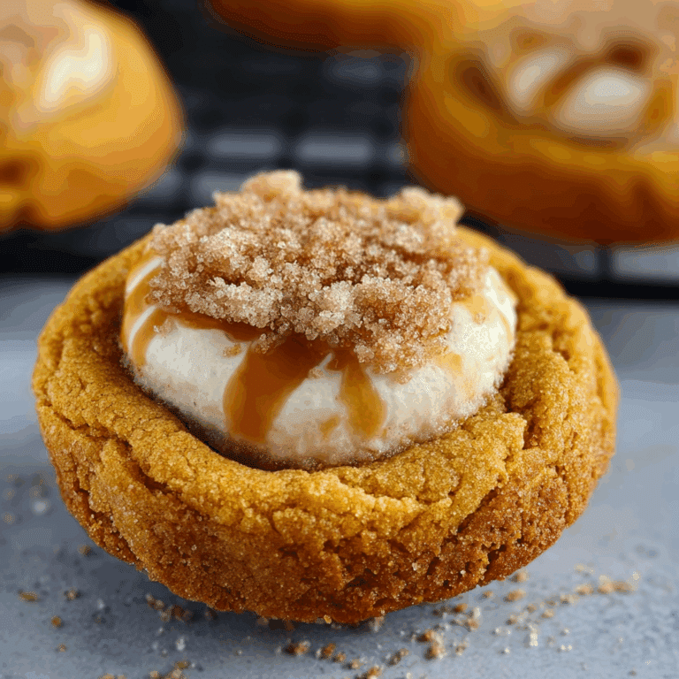 Pumpkin Cheesecake Thumbprint Cookies