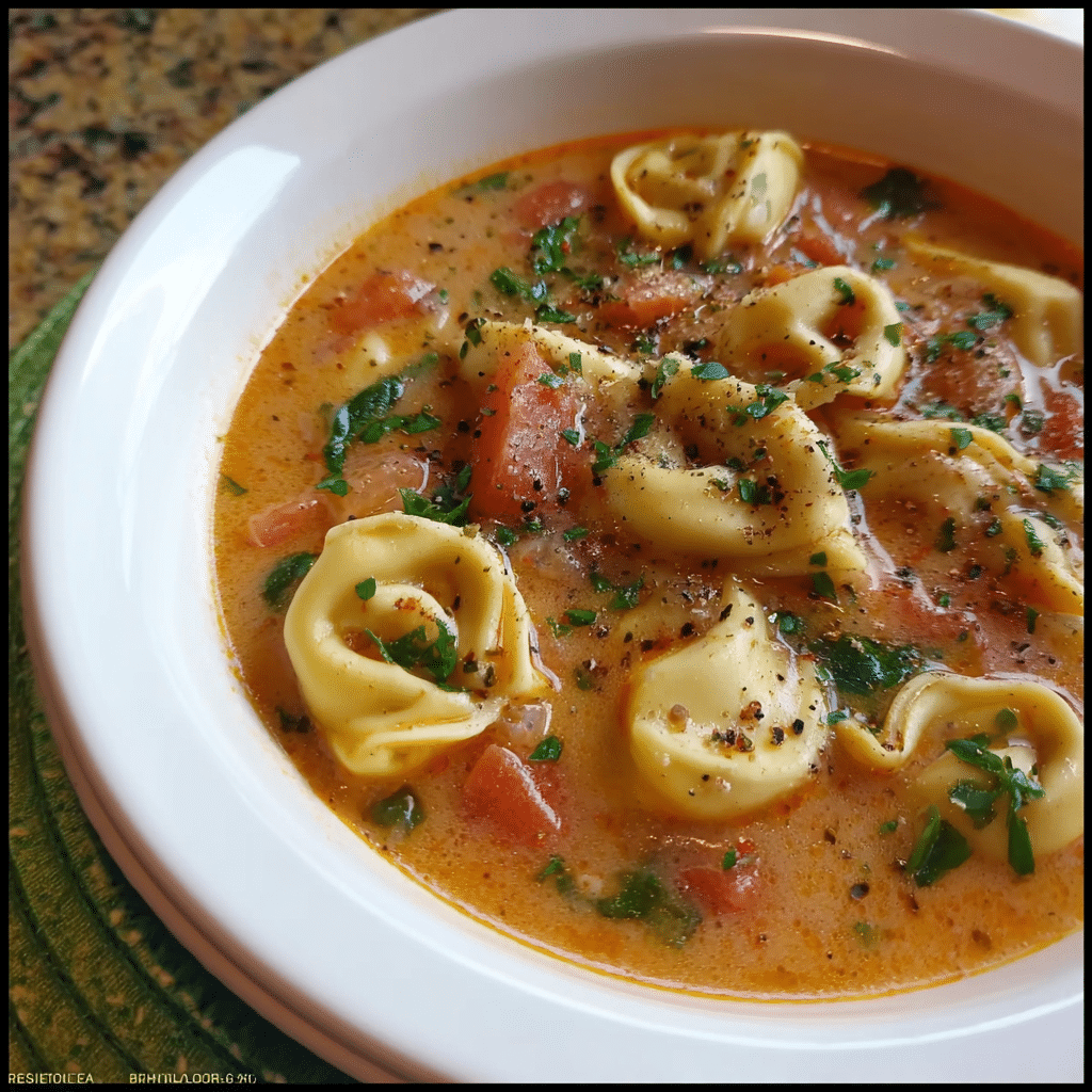 Slow Cooker Tortellini Soup