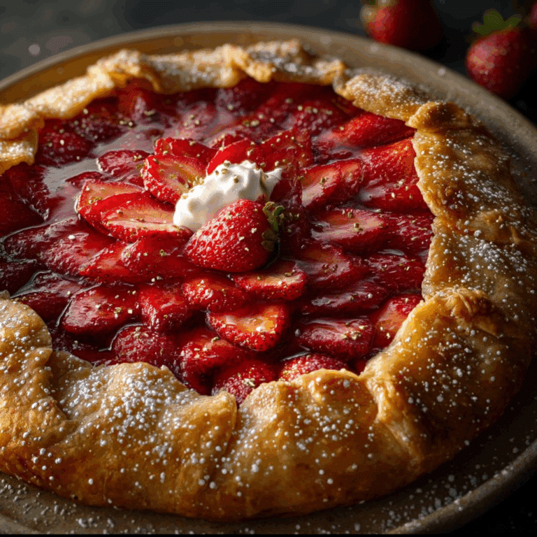 Strawberry Galette with Fresh Pie Crust
