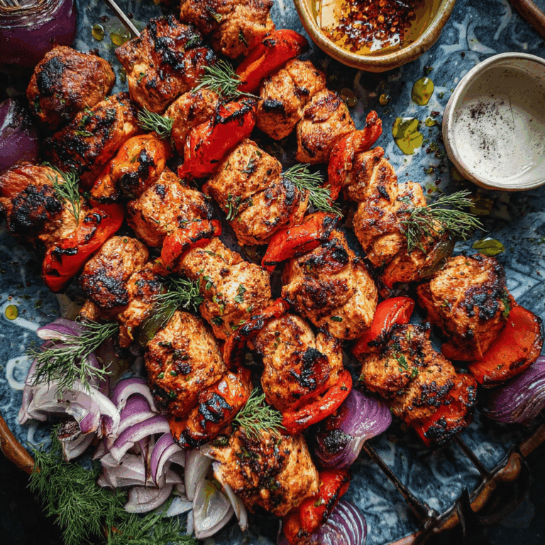Big Barbecue Chicken Kebab