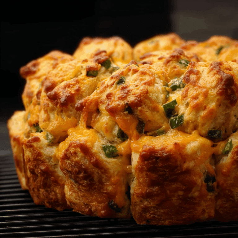 Cheesy Cheddar Jalapeño Pull Apart Bread
