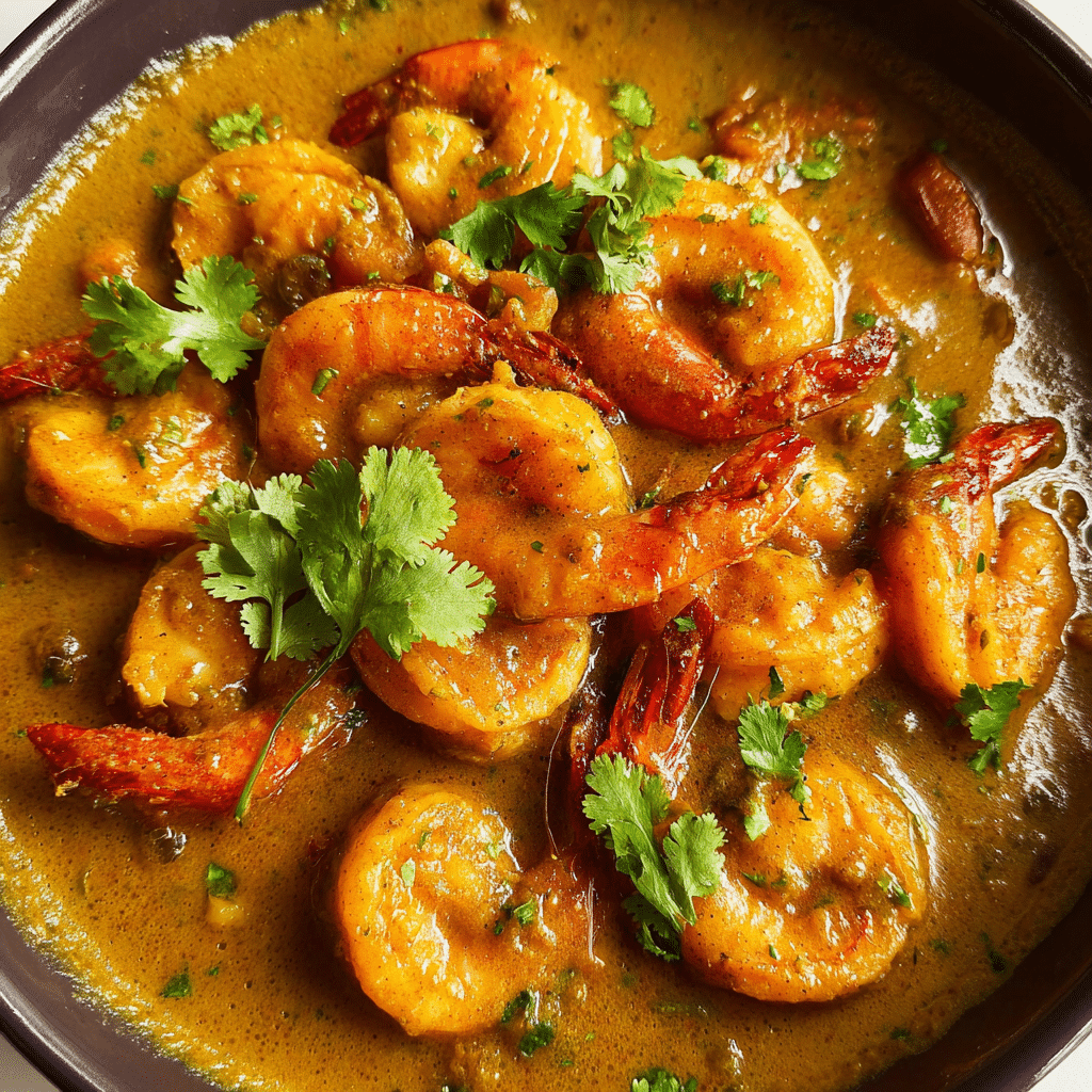 Curry Prawns