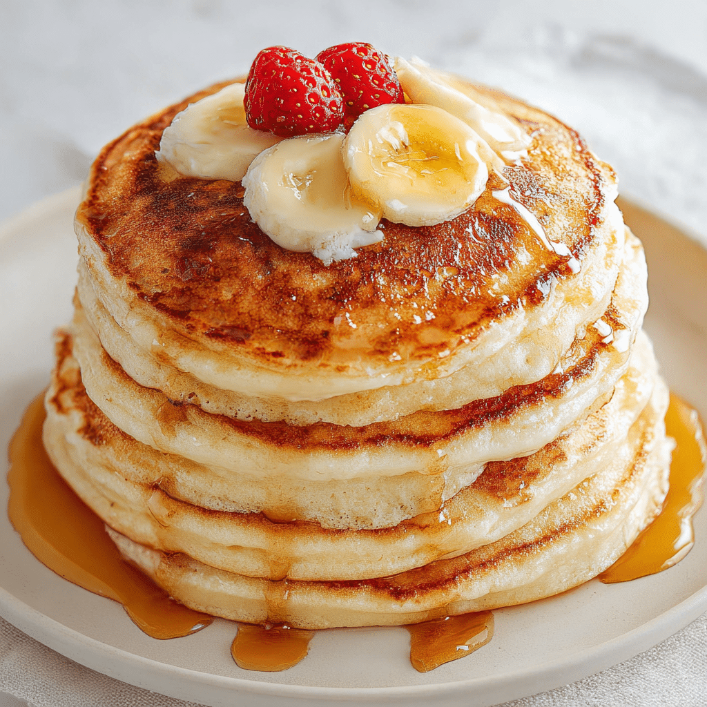 Eggless Light and Fluffy Pancakes