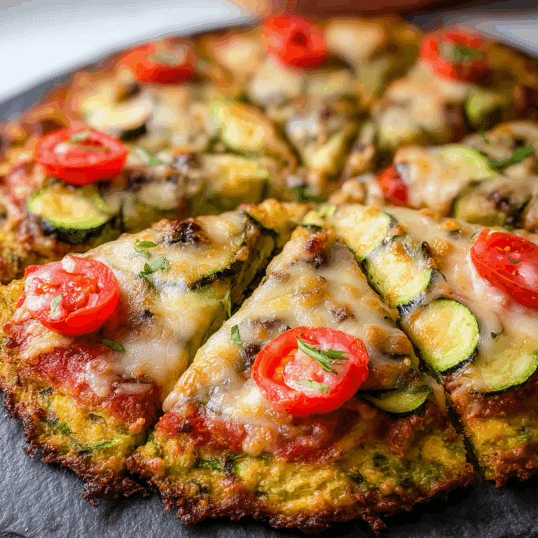 Zucchini-Crusted Pizza