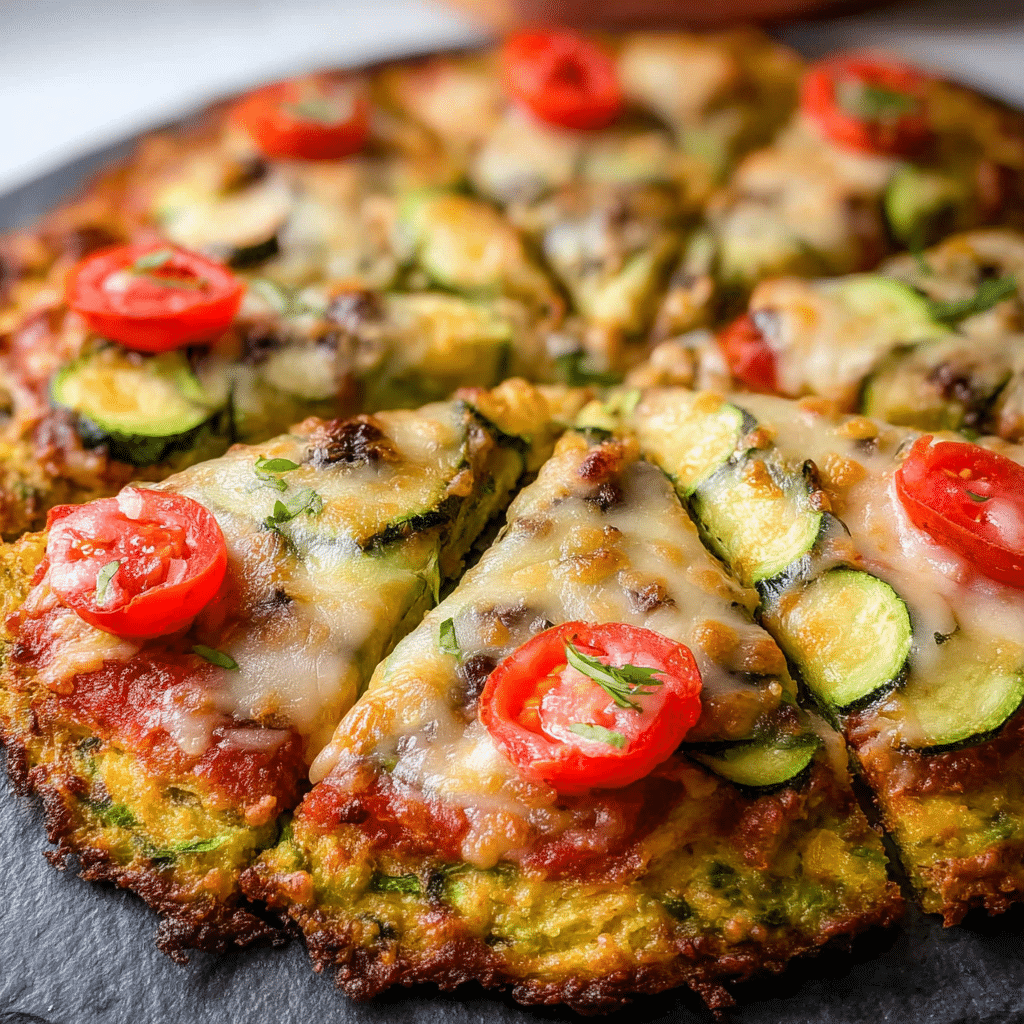 Zucchini-Crusted Pizza
