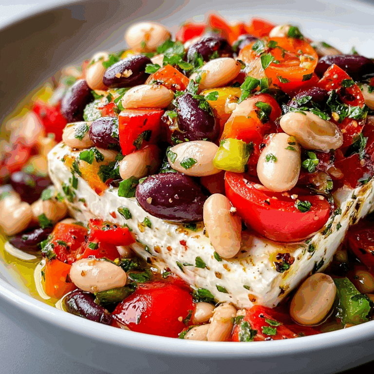 Baked Feta & Bean Salad
