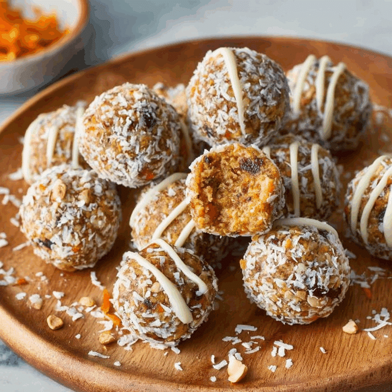 Flourless Carrot Cake Balls