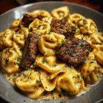 garlic steak tortellini