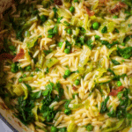 Leek, Pea & Spinach Orzo