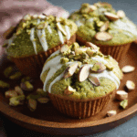 Pistachio White Chocolate Matcha Muffins