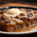 Sticky Banana, Date & Pecan Skillet Pudding