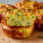 Zucchini Cheese Muffin Slab